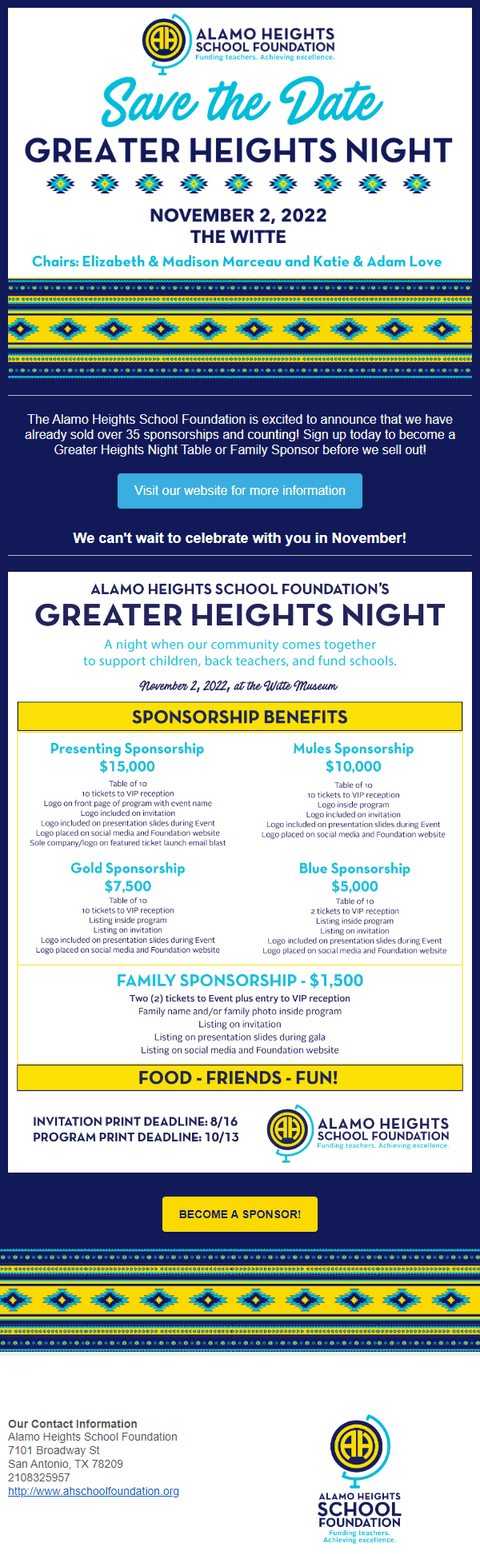 Heights Happenings: Become a 2022 GHN Sponsor!