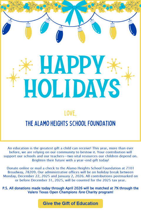 Support Our Children's Education This Holiday Season!
