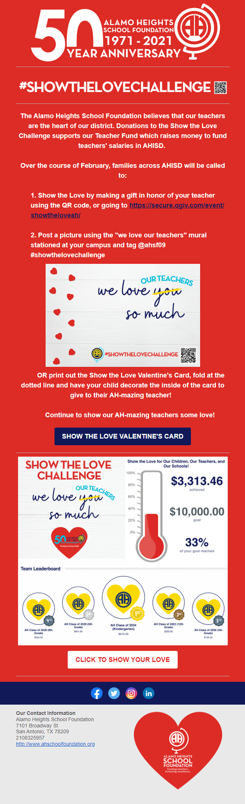 Heights Happenings: Show the Love Challenge!