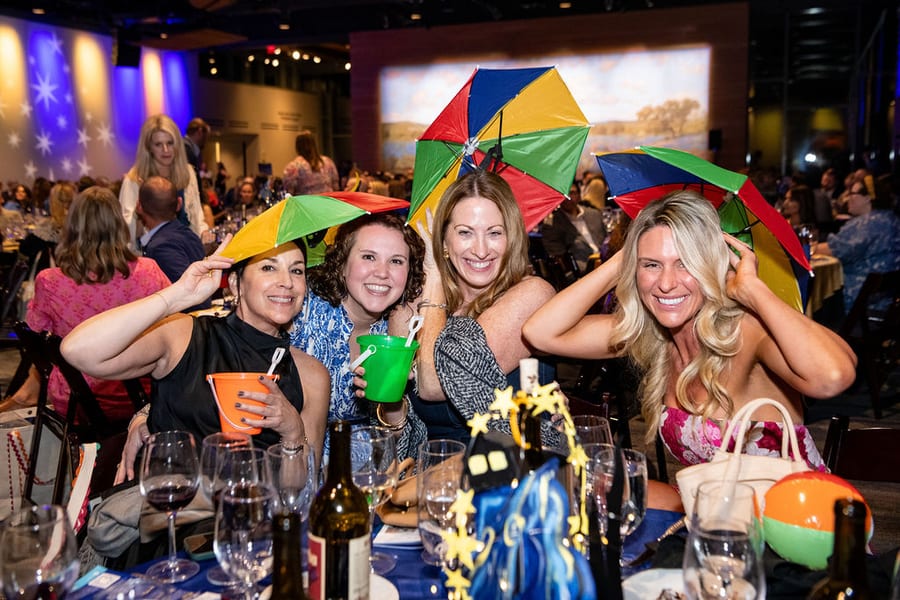 Guests at their table during the gala