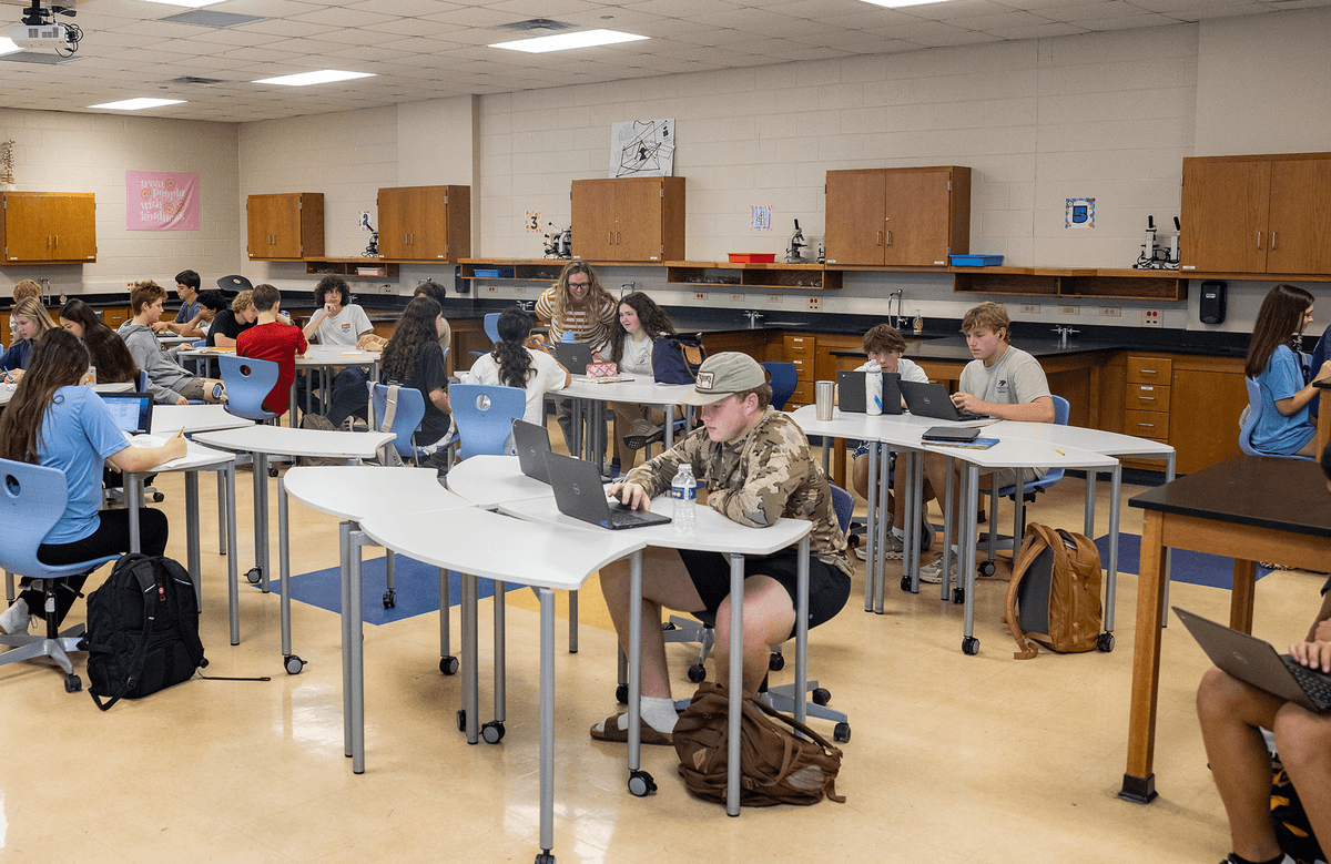Students in an Alamo Heights classroom